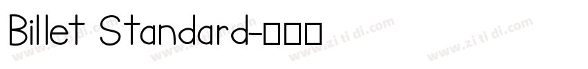 Billet Standard字体转换